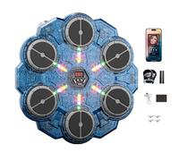 Music Boxing Machine, Boxing Machine Wall Mounted,3 Modes & 3 Speeds, Training Pad Toy with Boxing Glove, USB Charging Box Equipment,Smart Bluetooth Music Boxing Machine for Kids and Adults (Blue-A)