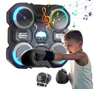 Music Boxing Machine, Boxing Machine Wall Mounted, Smart Music Boxing Machine with Boxing Gloves,Boxing Wall Punch Pad Game for Adults Home Workout, Musical Boxing Equipment Punching Machine