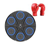 Music Boxing Machine, Electric Wall-Mounted Boxing Target Adjustable Punching Pad Training Device with Lighting Function, Off, for Adults And Children, Adults Gloves