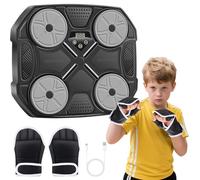 Music Boxing Machine for Adults and Kids, Wall Mounted Bluetooth Smart Boxing Training Equipment with Gloves, Punching Target with Scoring Function Sports Toy, Punching Machine for Home,Office and Gym