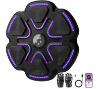 Music Boxing Machine for Adults Kids, Bluetooth Boxing machine with Gloves,9 Modes/Speed Adjustment,Musical Boxing Machine Wall Mounted, Fitness equipment for Kids Adults Home (A)