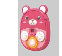 Music Boxing Machine for Kids - Bear Electronic Boxing Machine,Rechargeable LED Wall Target Toy Musical Punching Board for Training Gym Workout Sports Indoor Outdoor Family Birthday Home
