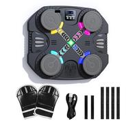 Music Boxing Machine for Kids-Bluetooth Wall Boxing Game Training Equipment with Upgraded Rhythm Lights&Glove&Pad, Home Gym Reaction Training Sport Toys for Boys Girls 3-12+ Teens Birthday Gifts