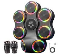 Music Boxing Machine Gym Equipment with Boxing Gloves, Smart Bluetooth Boxing Trainer, Boxing Wall Mount Machine for Adults Kids, Electronic Boxing Target Fitness for Home Office Gym