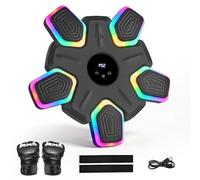 Music Boxing Machine, Music Boxing Machine with LED Lights and Bluetooth Speaker, 4 Modes & 9 Speeds Hook Punch Music Boxes with Boxing Gloves for Adults & Children