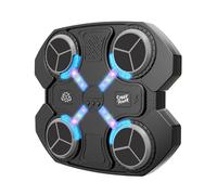 Music Boxing Machine, Musical Boxing Machine with LED Lights, Boxing Gloves, 3 Speeds & 3 Modes, Support Bluetooth, Automatic Counting, Wall Mounted, Smart Music Punch Machine for Adults Kids (Black)