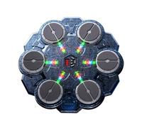 Music Boxing Machine, Smart Bluetooth Boxing Pads with LED Rhythm Lights for Home Workout, Wall Mounted Punching Target with 9 Speeds, Kids Adults Fitness Equipment (Blue)