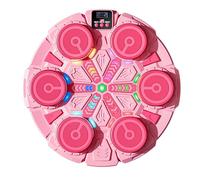 Music Boxing Machine,Smart Bluetooth Wall Boxing Game with Boxing Gloves,6 Targets,5 Vitesses Réglables & Lumière LED,3 Modes de Jeu avec Affichage du Score,Musical Boxing Sport Toy Gift for Kids and