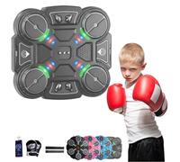 Music Boxing Machine,Smart Bluetooth Wall-Mounted Boxing Machine with Gloves,3 Modes & 9 Speeds,LED Screen Wall Mounted Musical BoxingMachine,Training Pad Toy with Boxings Glove,for Kids Adults