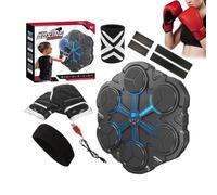 Music Boxing Machine, Smart Boxing Machine, Wall Mount Training, With Gloves, LED Color Light, , USB Charging Box, 3 Speed Levels, For Adults Kids, Home, Office Gym Workouts