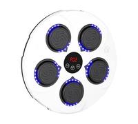 Music Boxing Machine Smart Boxing Punching Pad Exercise Equipment PU Material Suitable for Adult Child Workout Home Gym Coaching, White Blue