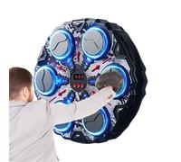 Music Boxing Machine - Smart Interactive Fitness Workout Equipment, LED Rhythm Punch Trainer, Wall Mount Design | Fun Boxing Training System For Kids Adults Fitness Enthusiast Home Gym Office Living