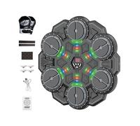 Music Boxing Machine - Smart Interactive Wireless Trainer Toys, Electronic Wall Punch Pad | Rhythm Light Feedback Training System, Improves Reflex Coordination Cardio Strength, Space Saving Fitness En