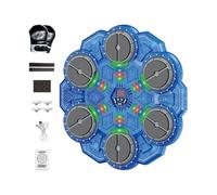 Music Boxing Machine - Smart Interactive Wireless Trainer Toys, Electronic Wall Punch Pad | Rhythm Light Feedback Training System, Improves Reflex Coordination Cardio Strength, Space Saving Fitness En