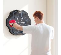 SPORTNOW Music Boxing Machine with Bluetooth Connection and LED Light - Black - 44L x 44W x 8H cm