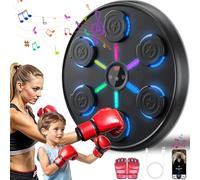 Music Boxing Machine with Boxing Gloves, 2024 Smart Bluetooth Boxing Machine, Wall Exercise Equipment for Home, Boxing Game Machine for Kids Adults