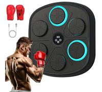 Music Boxing Machine With Gloves, Wall Mounted Smart Trainer, Electronic Target Workout Punching Equipment for Home, Indoor and Gym