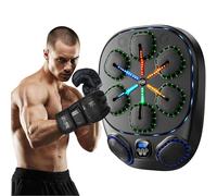 Music Boxing Machine with LED Lights & Bluetooth Speaker - Smart Punch Tracker & Rhythm Training Equipment for Home Gym, Stress Relief & Cardio Workout - Adult Boxing Trainer for Apartment & Office