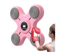 Music Boxing - Punching Bag with Music, Interactive Boxing Fitness Game | Home Wall Mounted Boxing Machine, Portable Punching Bag for Exercise, Fun Training