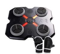 Music Boxing Target - Home Training Equipment, Reaction Target | Rhythm-Based Free Fighting Music Trainer With Gloves For Kids, Gym Workout, Indoor Party