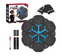 Music Boxing Trainer - Wall Mounted Punching Machine with LED Disk, Colorful Lights & 3 Training Modes | Smart Interactive Training Equipment for Adult Men Women Gym Office Indoor Training