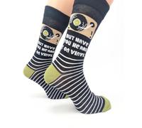 Music But Have You Heard It On Vinyl Socks - Size 7-11, Socks, Gift