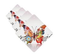 Music Butterfly Car Air Freshener Cards for Women Men 4 Pack Cute Car Accessories Long Lasting Scent Car Diffuser Hanging Auto Aromatherapy Tablets Car Fresheners Gifts