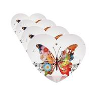 Music Butterfly Car Air Freshener Cards for Women Men 4 Pack Cute Car Accessories Long Lasting Scent Car Diffuser Hanging Auto Aromatherapy Tablets Car Fresheners Gifts