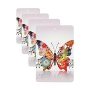 Music Butterfly Car Air Freshener Cards for Women Men 4 Pack Cute Car Accessories Long Lasting Scent Car Diffuser Hanging Auto Aromatherapy Tablets Car Fresheners Gifts