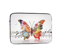 Music Butterfly Laptop Case 10 inch, Shockproof Protective Computer Sleeve Cover Water Resistant Laptop Bag Carrying Tablet Cover Briefcase Handbags Gifts for Men Women