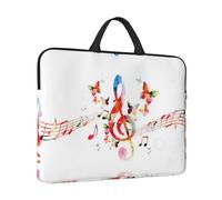 Music Butterfly Print Protective 14 Inch Laptop Case,Laptop Sleeve With Handle Compatible,Carrying Computer Bag