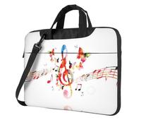 Music Butterfly Printed Waterproof Laptop Case Ultra-Thin Portable One-Shoulder Laptop Bag 600d Oxford 13in/14in/15.6in