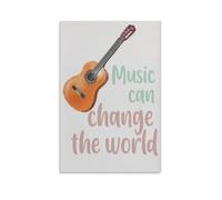 Music Can Change The World Quotes Educational Chart Poster 20x30inch(50x75cm)