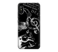 Music Cassette Note Case Cover For Xiaomi Mi A2 Lite (Redmi 6 Pro)