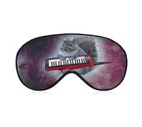 Music Chubby Squirrel Sleep Eye Mask Soft Sleep Cover Blindfold Sleeping Mask Cover for Sleep Travel