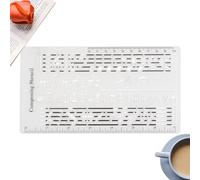 Music Composing Template, Music Symbols Template, Drawing Symbols Stencil Notes Staff Ruler Tool for Composition Writing Melody Creation Songwriting