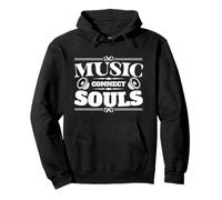 Music Connects Souls Headphone Speaker Dj Mixer Pullover Hoodie
