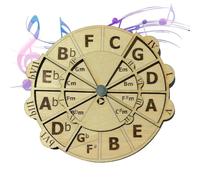 Music Cord Wheel - Harmony Learning Tool, Melody Reference Chart | Music Theory Cord Wheel, Wooden Music Accessory Tool, Music Theory Learning Tool for Music Lovers and Musicians