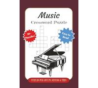 Music, Crossword Puzzle PUZZLES FOR ADULTS, SENIORS & TEES, Easy to Read, 50+ Puzzles!: Crossword Puzzles with Print about Music, Musical, Song and ... Gifts for Vacations, Holidays, and Relaxation