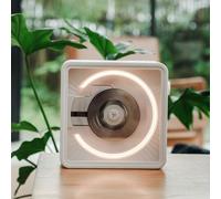 Music Decorative Photo Frame CD Player with Magnetic Stand, Visible Dust Cover & Four Ambient Lighting Options for Home and Office Music Playback