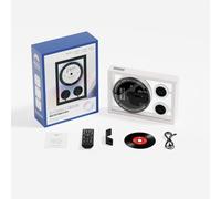 Music Decorative Photo Frame with Wall Mountable CD Player and Remote Control, Bluetooth and Wired Connections, LED Lighting, HD Calling, Ideal for Home or Office