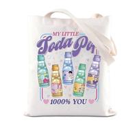 Music Demon Movie Merchandise Tote Bag Music Hunter Lovers Gift Boy Band Fans Gift My Little Soda Pop 1000% You Shoulder Bag (Soda Pop Tote)
