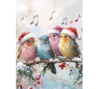 Music Diamond Art Kits for Adults Diamond Painting Bird 5D DIY Full Square Drill Crystal Art Kits for Adults Beginners Rhinestones Embroidery Arts and Crafts for Home Wall Decor Gifts 40x50cm,Model697