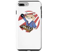 Music Disk-Jockey DJ Vinyl-record-player Japan music Cat Case for iPhone 7 Plus/8 Plus