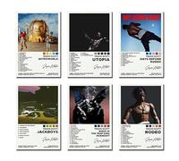 Music Enthusiasts Canvas Poster Set - (Unframed, 8x12 Inch - 6 Count) Travis Poster Scott