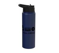 Music Evolution Vintage Audio Tech Icons Stainless Steel Insulated Water Bottle
