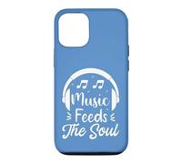 Music Feeds The Soul Headphones Music Lover Case for iPhone 12/12 Pro