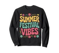 Music Festival Arts Literary Groovy Vintage 1960s 1970s Sweatshirt