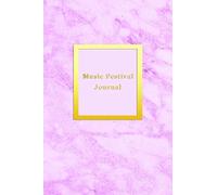 Music Festival Journal: A diary book for tracking music festivals, Concerts and band tours | Memory logbook for live music lovers and performers | Cute pink marble cover for girls