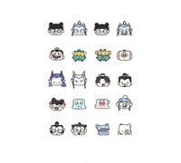 Music Festival Performance Water Transfer Tattoo Sticker Nezha Ao Bing San Taizi Male and Female Cartoon Anime Sticker